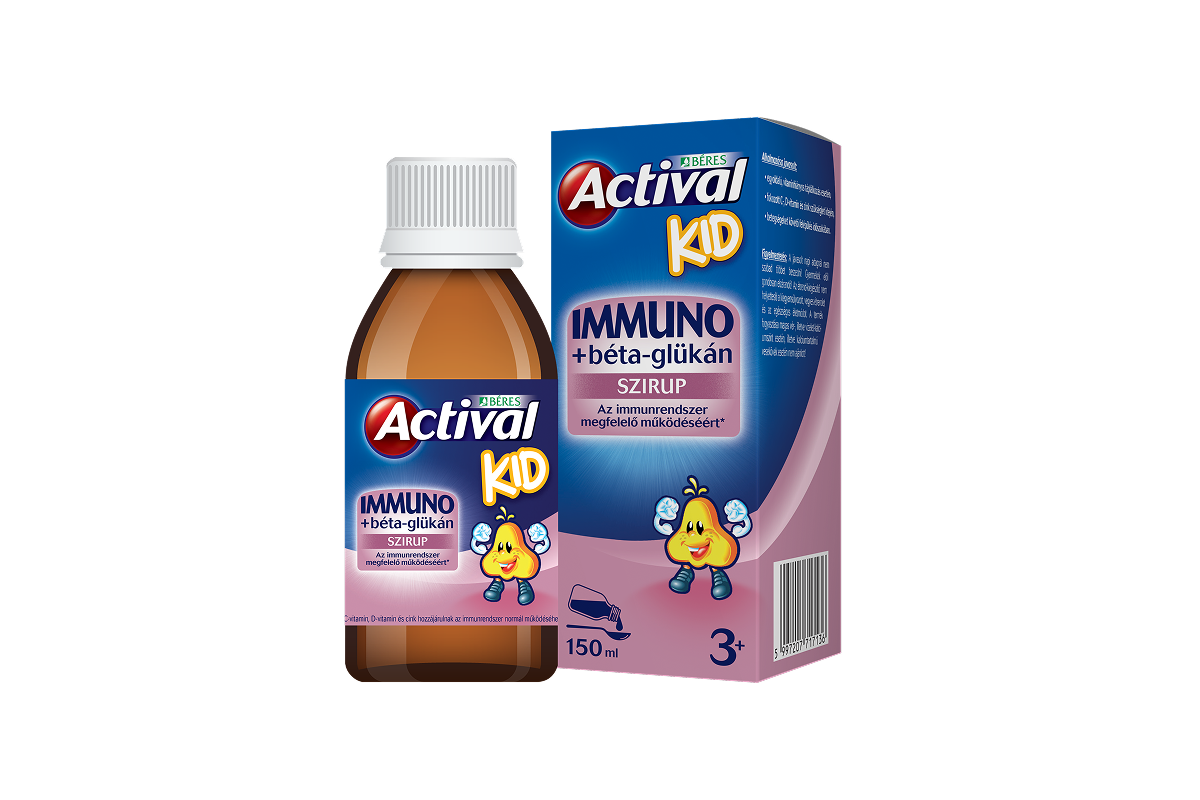 Új Actival Kid Immuno + Béta-glükán szirup